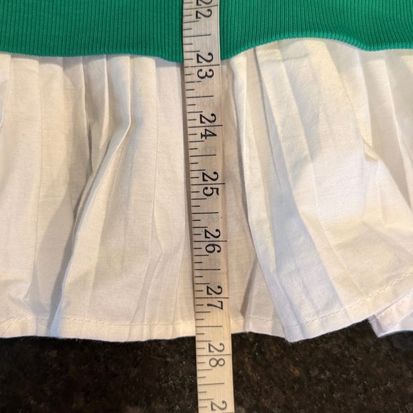 NWT Anthropologie Maeve Green/White V-Neck Twofer Knit Pullover Small - Picture 10 of 12